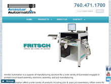 Tablet Screenshot of amistarautomation.com
